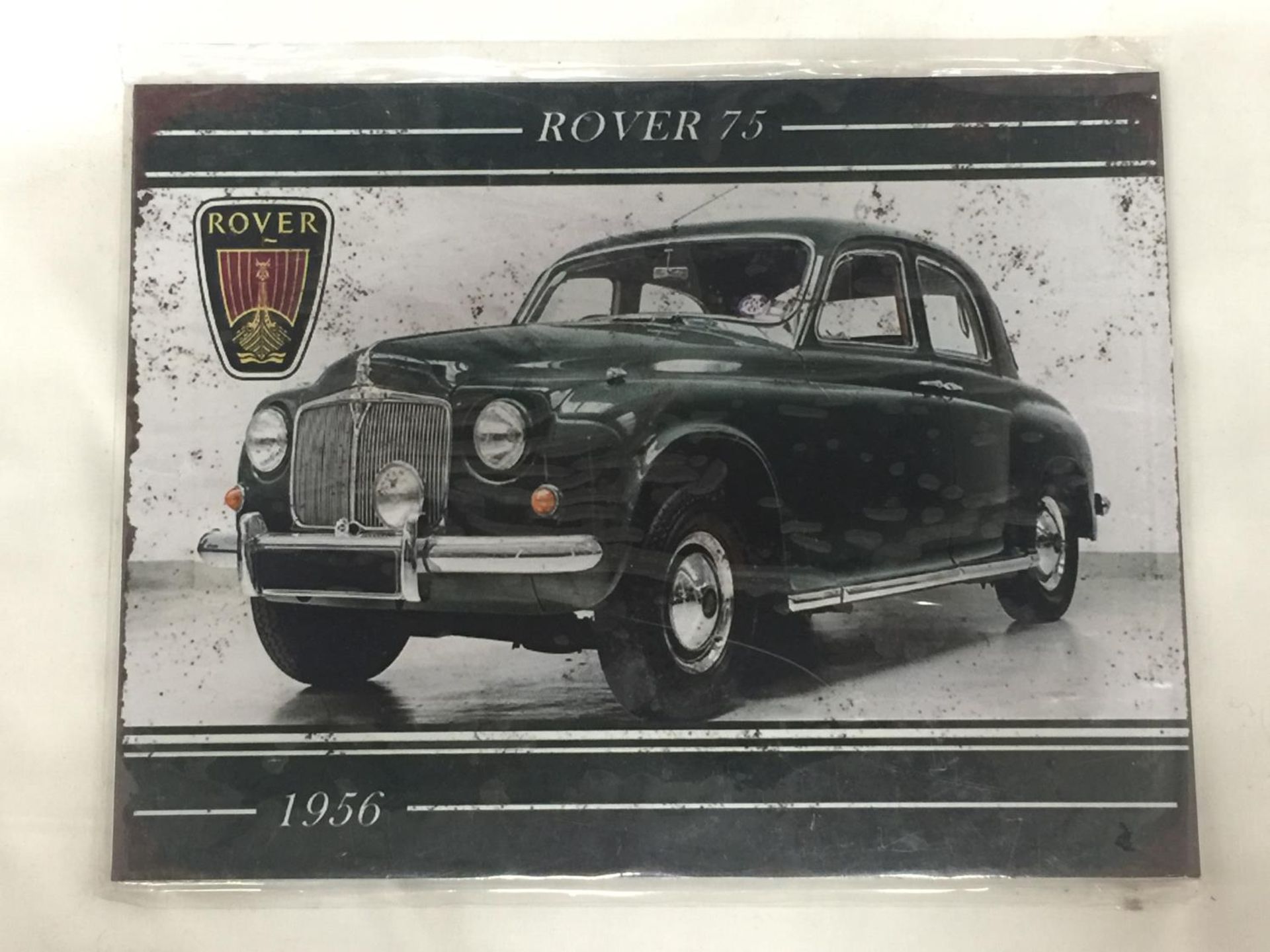 A ROVER 75 METAL SIGN 25.5CM X 19.5CM