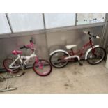 TWO CHILDRENS BIKES TO INCLUDE AN AVIGO AND AN IVORY