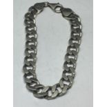 A HEAVY SILVER BRACELET