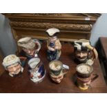 APPROX 7 TOBY JUGS - TO INCLUDE DOULTON