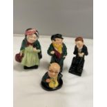 FOUR ROYAL DOULTON DICKENS FIGURES