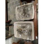 3 BASKETS AND CONTENTS OF LARGE DISUSED LIGHT BULBS