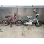 TWO CHILDRENS BIKES TO INCLUDE AN AVIGO AND A WAIKIKI