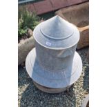 GALVANISED CHICKEN FEEDER APPROX 90CM HIGH