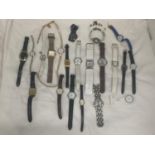 A QUANTITY OF WRISTWATCHES TO INCLUDE FOSSIL, SEKONDA, ETC