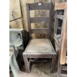 6 X SOLID PUB CHAIRS