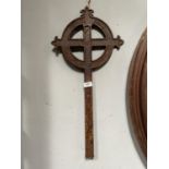 VICTORIAN CAST IRON GRAVE MARKER APPROX 35CM X 71CM