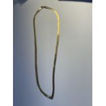 A 9 CARAT GOLD NECKLACE MARKED 9K GROSS WEIGHT 4.25 GRAMS