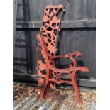 CAST IRON BENCH ENDS AND BACK