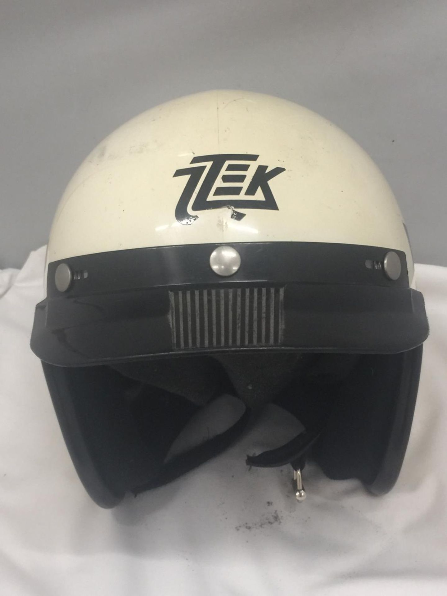 A VINTAGE TOP TEK MOTORBIKE SAFETY HELMET - Image 5 of 6