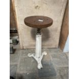 FRENCH REVOLVING INDUSTRIAL STOOL APPROX 55CM HIGH