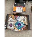 AN ASSORTMENT OF LP RECORDS AND 7" SINGLES