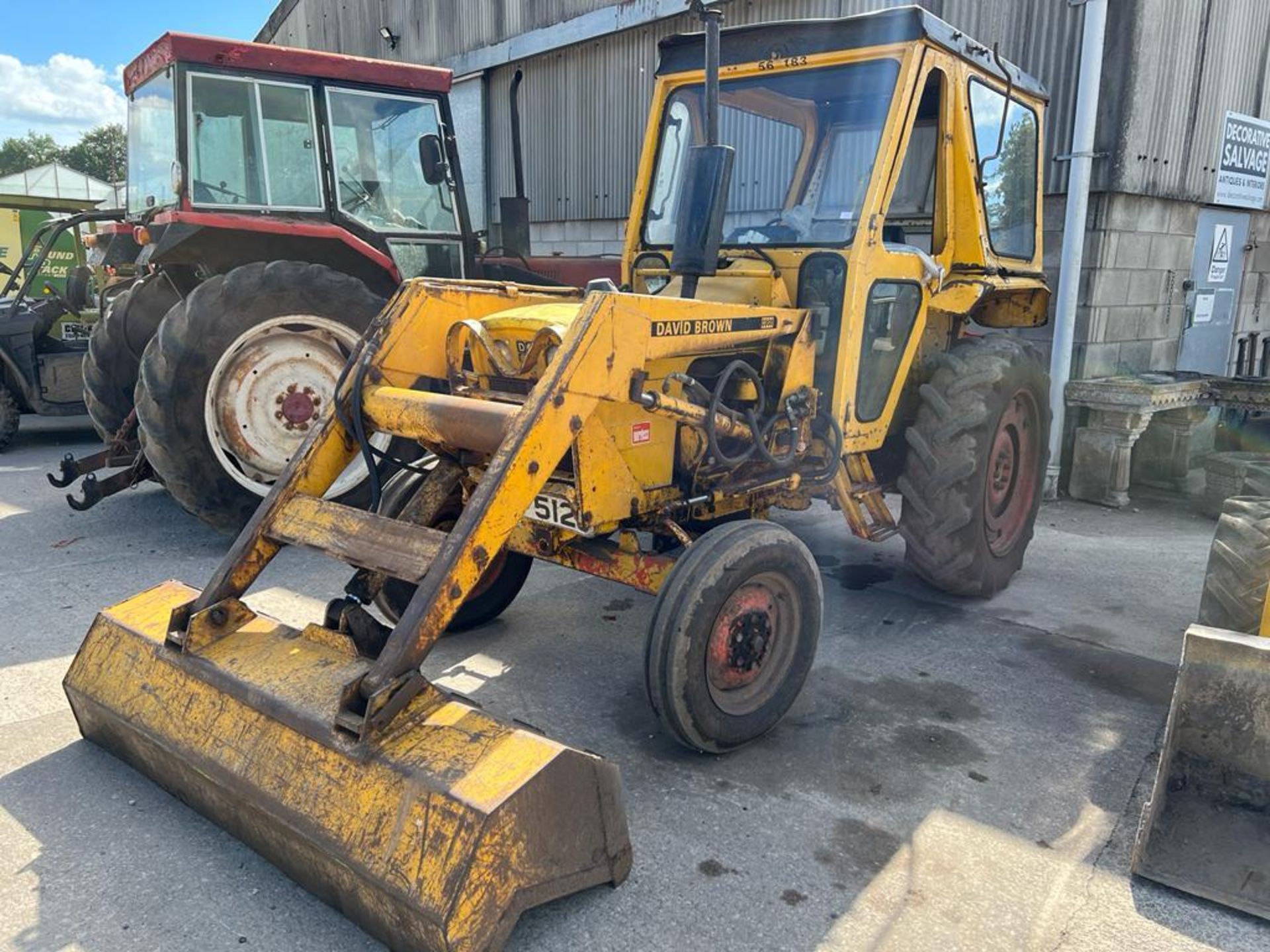 DB 388 CASE TRACTOR WITH FORE ENDLOADER NO VAT