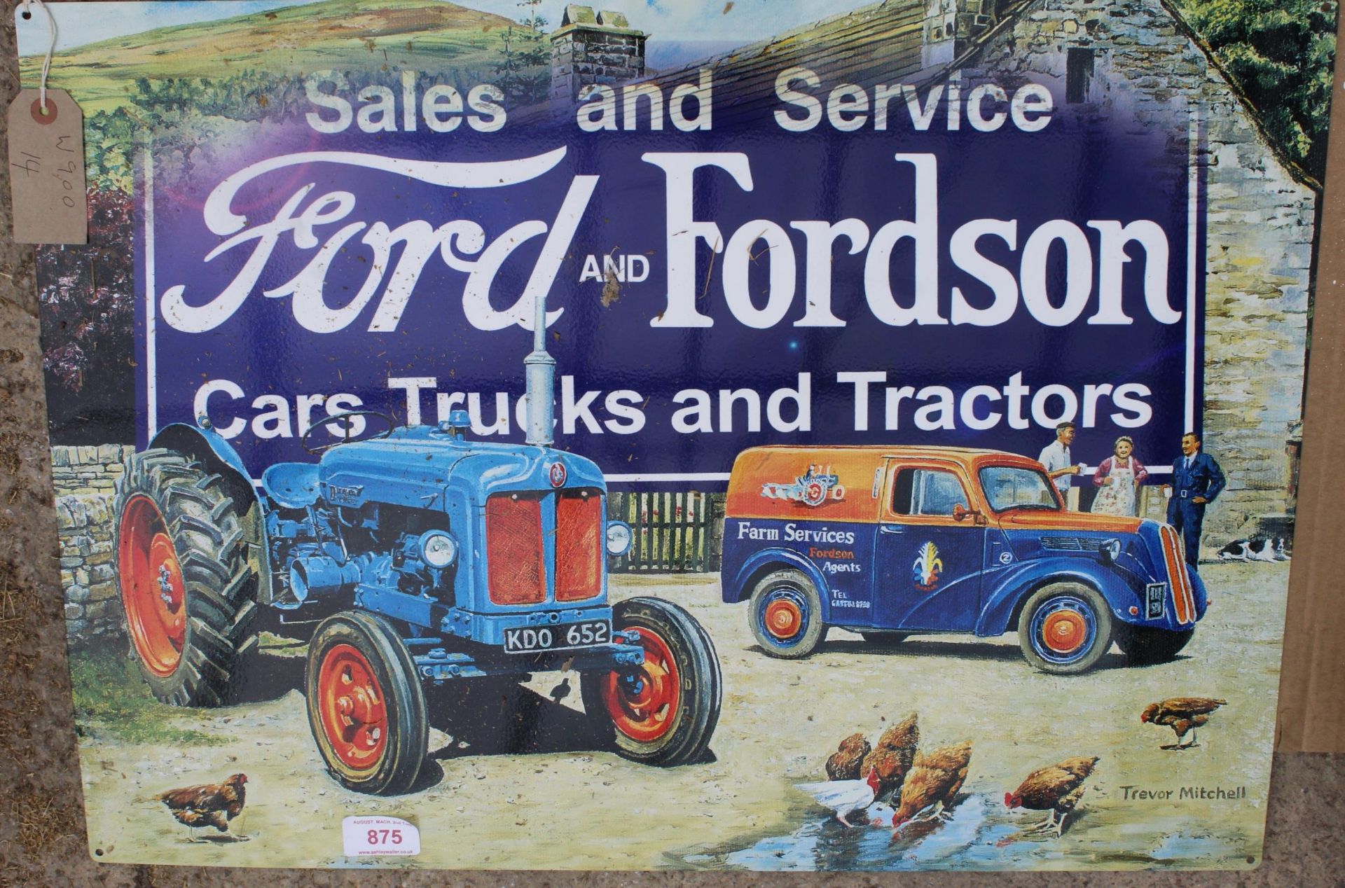 THE FORD & FORDSON TIN SIGN NO VAT