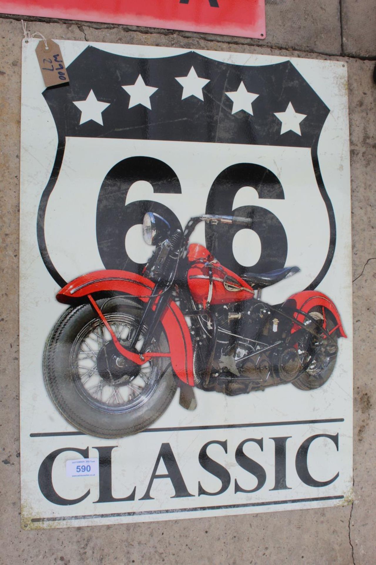 CLASSIC 66 TIN SIGN (27) NO VAT