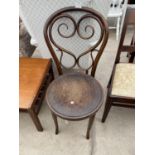 A BENTWOOD 'CAFE DAUM' STYLE DINING CHAIR