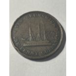 A COIN MARKED NEW BRUNSWICK 1D CURRENCY