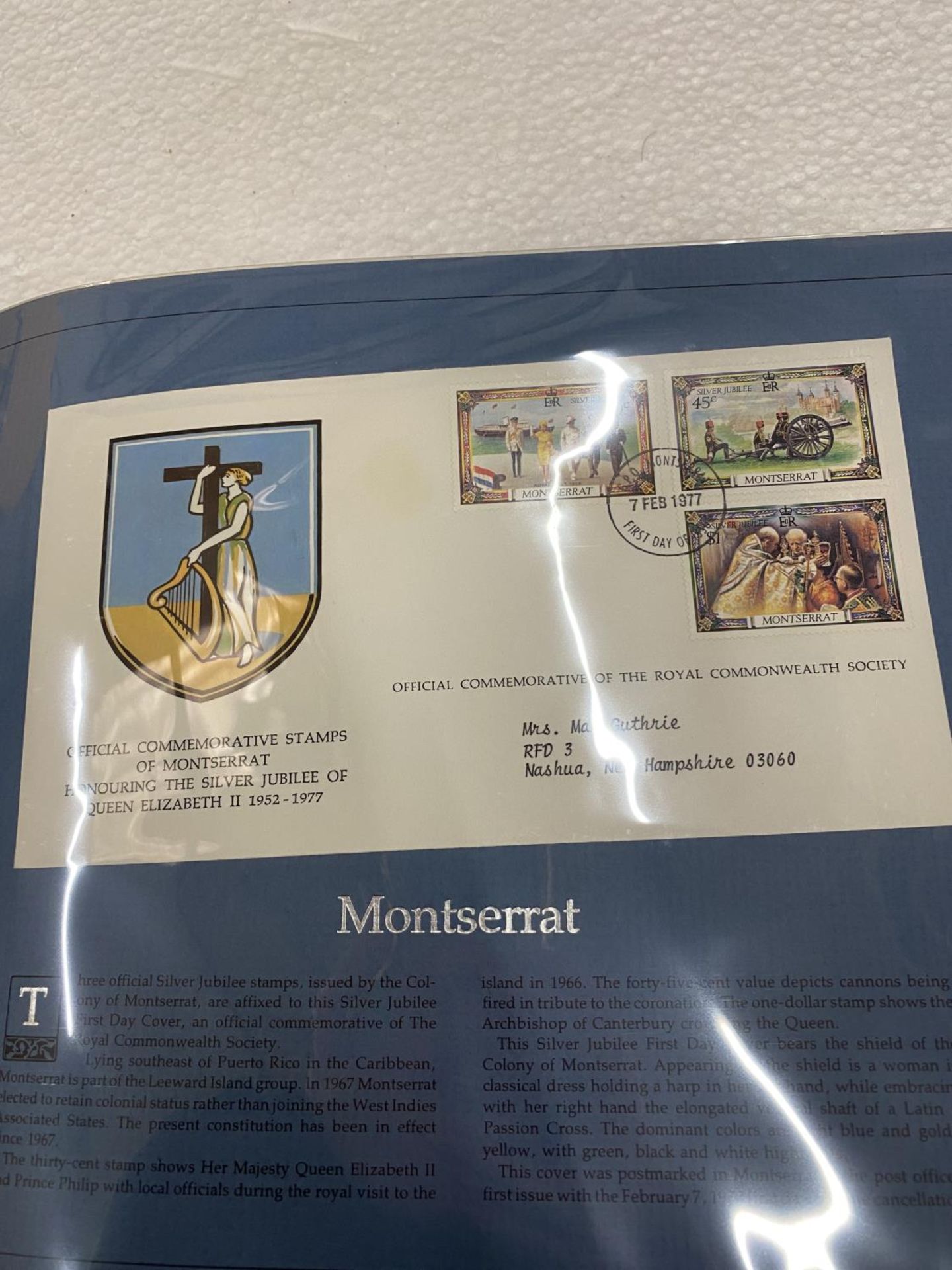 THE COMMONWEALTH COLLECTION OF SILVER JUBILEE FIRST DAY COVERS IN SPECIAL BINDER X 52 - Image 5 of 6