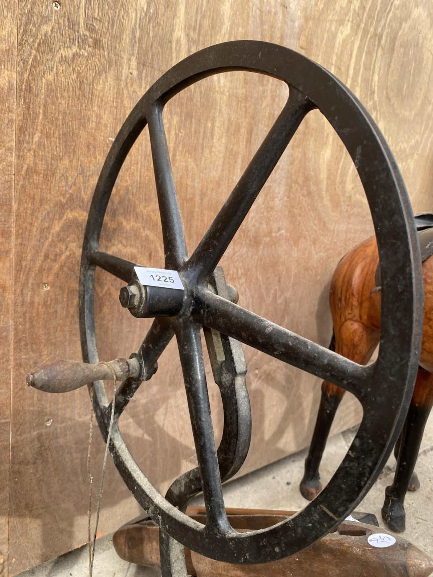 TWO LOOM SHUTTLES AND A LOOM PULLEY - Image 4 of 5