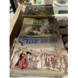 A LARGE QUANTITY OF GILES VINTAGE CARTOON BOOKS, APPROX 38 IN TOTAL