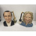 LIMITED EDITION BOXED ROYAL DOULTON STATUS QUO TOBY JUGS SIGNED BY THE MODELLER