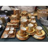 A LARGE QUANTITY OF PRICE'S COTTAGE WARE TO INCLUDE A TEAPOT, CUPS, SAUCERS, PLATES, JUG, CRUET SET,