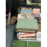 A LARGE QUANTITY OF VINTAGE BOOKS TO INCLUDE FICTION AND NON FICTION - ROGERS RECORD YEAR, THE