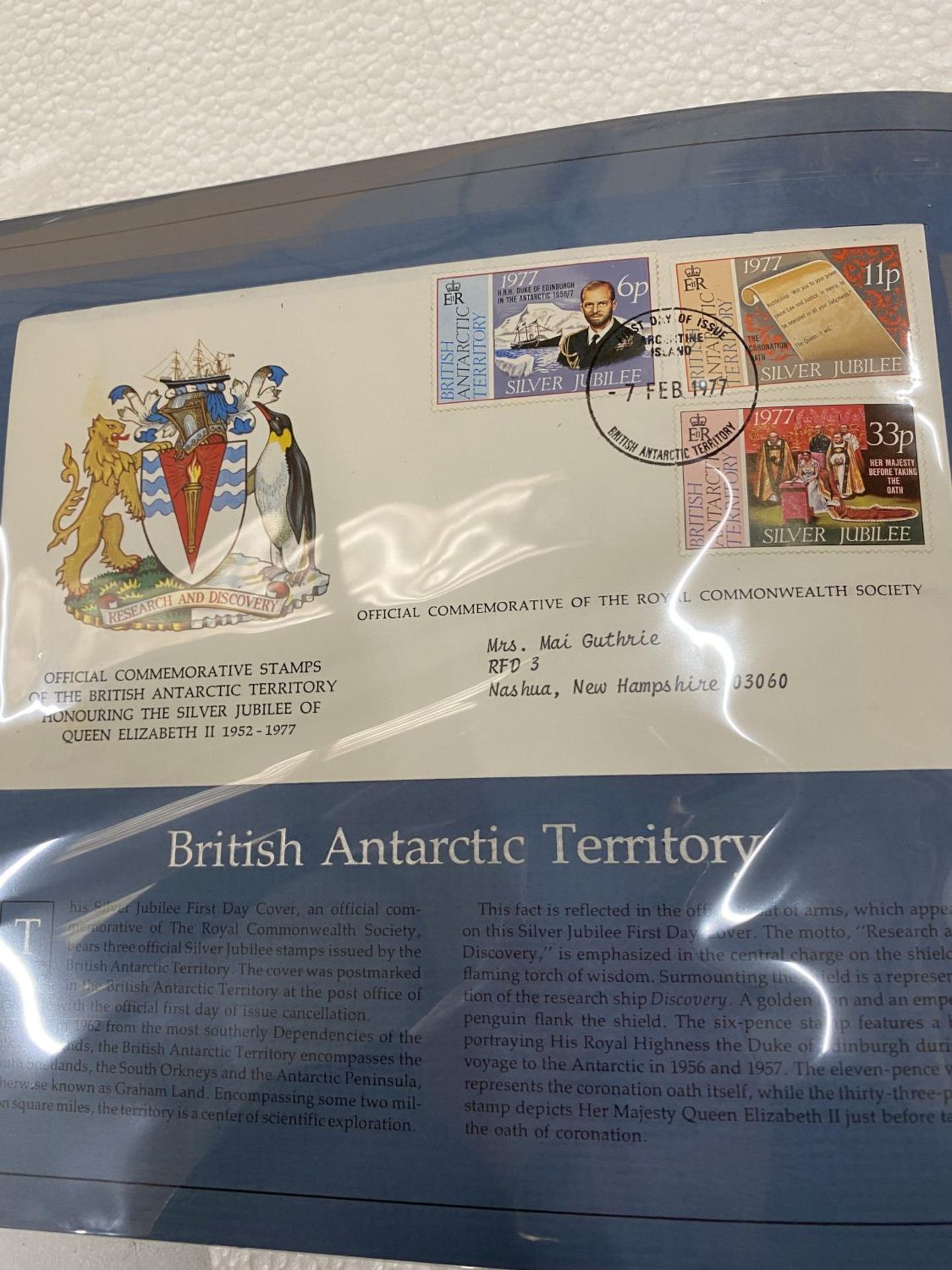 THE COMMONWEALTH COLLECTION OF SILVER JUBILEE FIRST DAY COVERS IN SPECIAL BINDER X 52 - Image 6 of 6