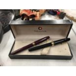 TWO SCHAEFFER FOUNTAIN PENS - BOXED