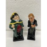 TWO ROYAL DOULTON DICKENS FIGURES BUMBLE AND URIAH HEEP