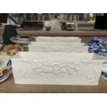 THREE SPODE 'VELAMOUR' RECTANGULAR PLANTERS WITH DAFFODIL DESIGN