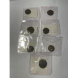 SEVEN VARIOUS POSSIBLY ROMAN COINS