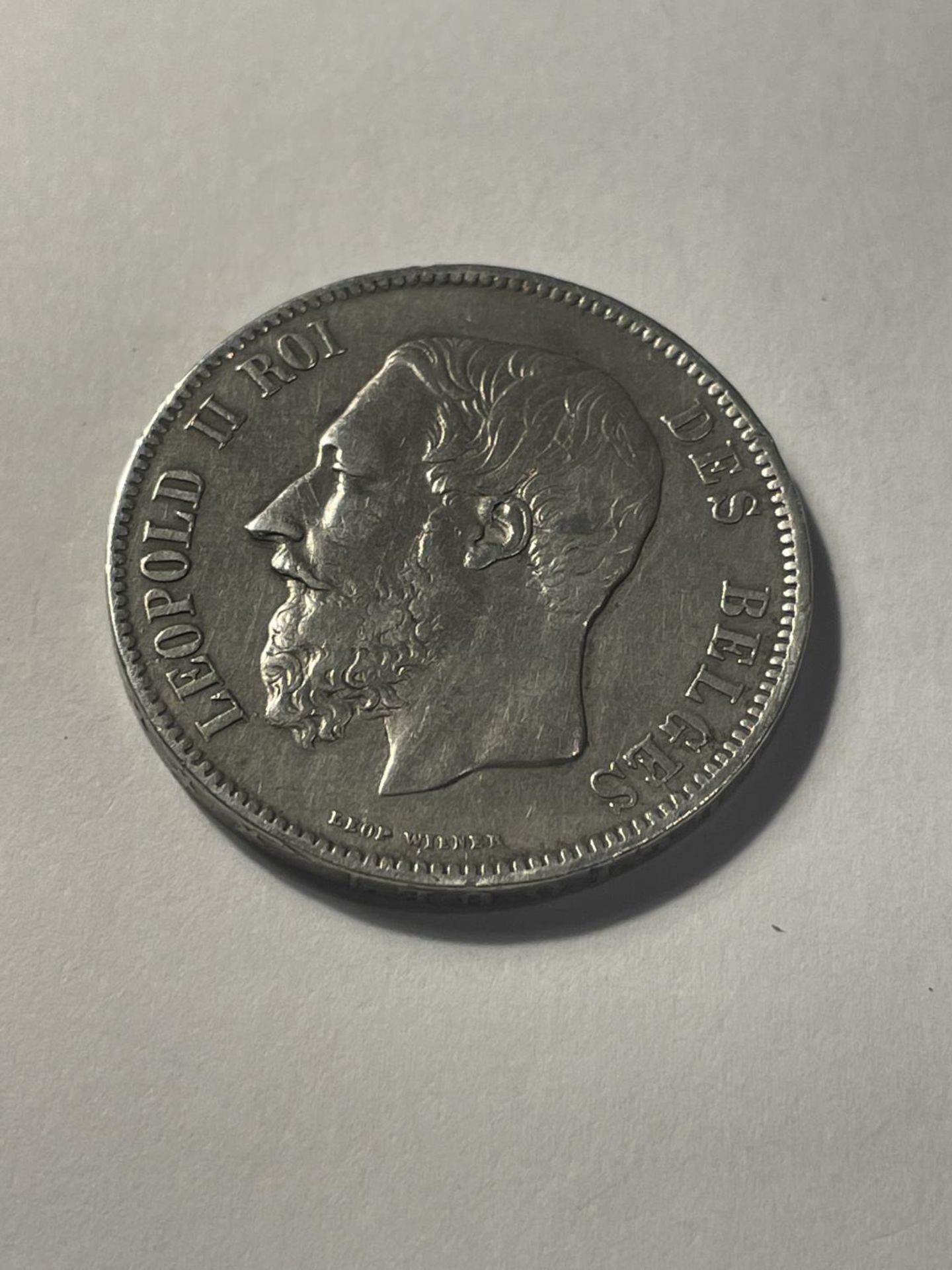 A COIN MARKED 1871 LEOPOLD II - Image 2 of 2