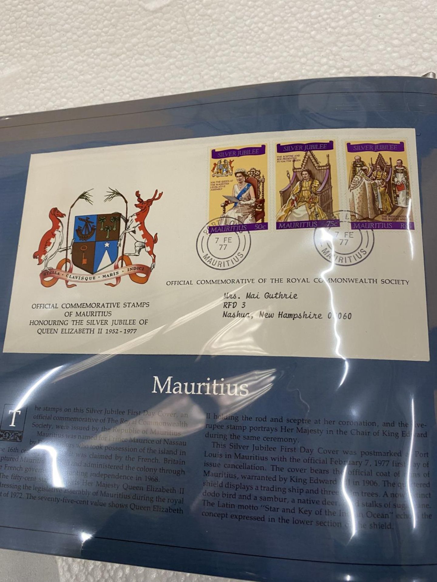 THE COMMONWEALTH COLLECTION OF SILVER JUBILEE FIRST DAY COVERS IN SPECIAL BINDER X 52 - Image 4 of 6