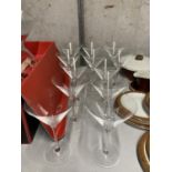 A SET OF TWELVE LARGE COCKTAIL GLASSES