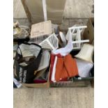 AN ASSORTMENT OF HOUSEHOLD CLEARANCE ITEMS TO INCLUDE CERAMICS AND KITCHEN ITEMS ETC