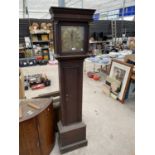 AN OAK CASED LONGCASE EIGHT-DAY CLOCK WITH SQUARE BRASS FACE, 'RICHARD TYLER, WALLING FORD',