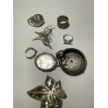 VARIOUS SCRAP ITEMS OF MARKED SILVER