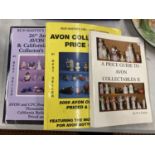 THREE BOOKS ABOUT AVON COLLECTABLES AND PRICE GUIDE