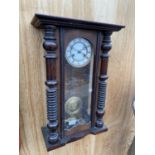 A VINTAGE VIENNA STYLE WALL CLOCK