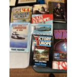 TEN LARGE HARDBACK FIRST EDITION WAR BOOKS