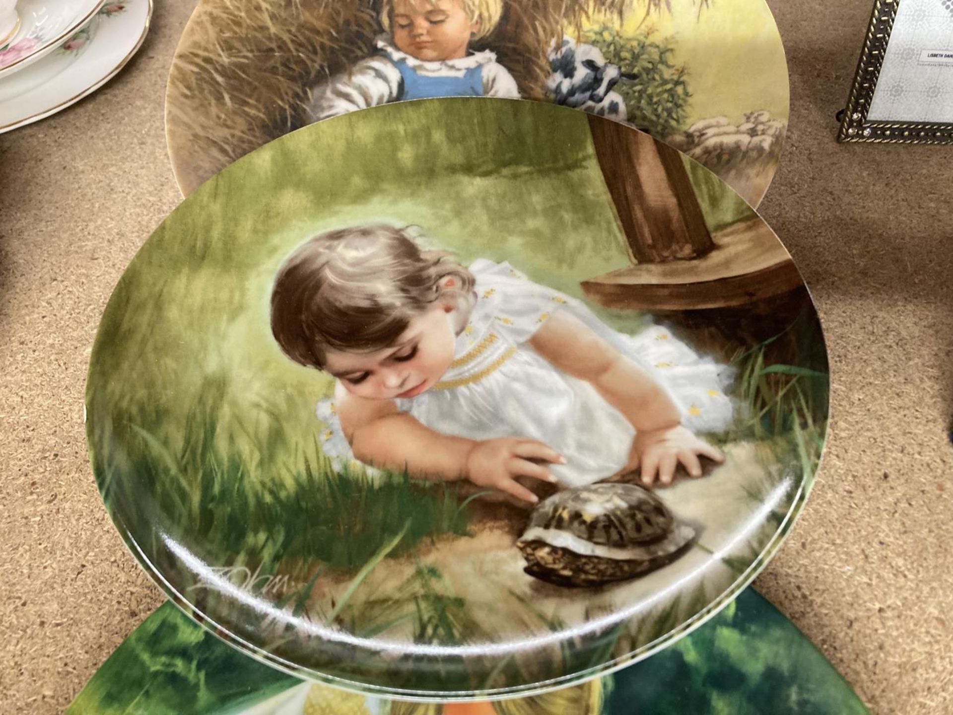 SIX CHILDREN AND PET RELATED CABINET PLATES - Image 2 of 4