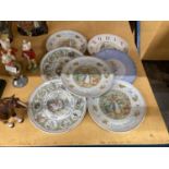 A COLLECTION OF PETER RABBIT COLLECTOR'S PLATES TO INCLUDE HAPPY BIRTHDAY PLATES AND THE CENTENARY