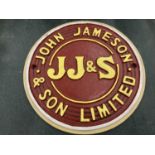 A CAST JOHN JAMESON AND SON LIMITED SIGN