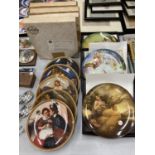 A QUANTITY OF CABINET PLATES TO INCLUDE 'ROCKWELL'S REDISCOVERED COLLECTION' AND 3 OF THE 'FOUR