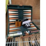 A CVASED BACKGAMMON SET