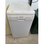 A WHITE HOTPOINT SLIM LINE DISHWASHER