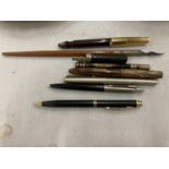A COLLECTION OF VINTAGE FOUNTAIN AND BALLPOINT PENS