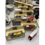 A QUANTITY OF LLEDO BOXED DIE-CAST VEHICLES TO INCLUDE ADVERTISING VANS, BUSES, ETC