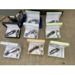 EIGHT BOXED FRONDINI QUARTZ WATCH AND SUNGLASSES SETS (ONE WATCH MISSING)